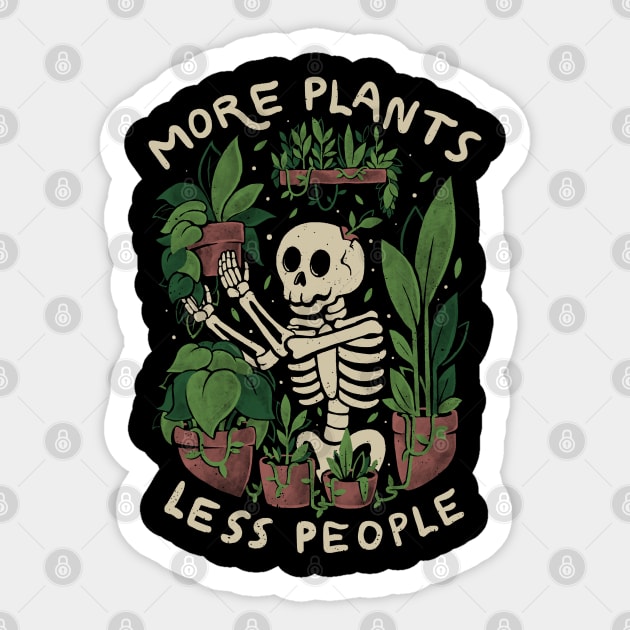 More Plants Less People Sticker by eduely